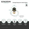 Kingston Brass Garbage Disposal Air Switch Button, Black Stainless KA21VN